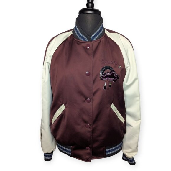 Coach Reversible Cloud Souvenir Jacket Snap Button Closure Women's Size Medium - Picture 1 of 16
